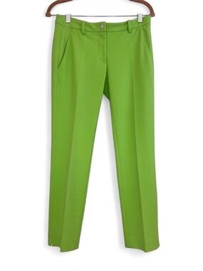 Gianni Versace Collection Lime Green Tailored Dress Pants IT 38 Medusa XS / 2